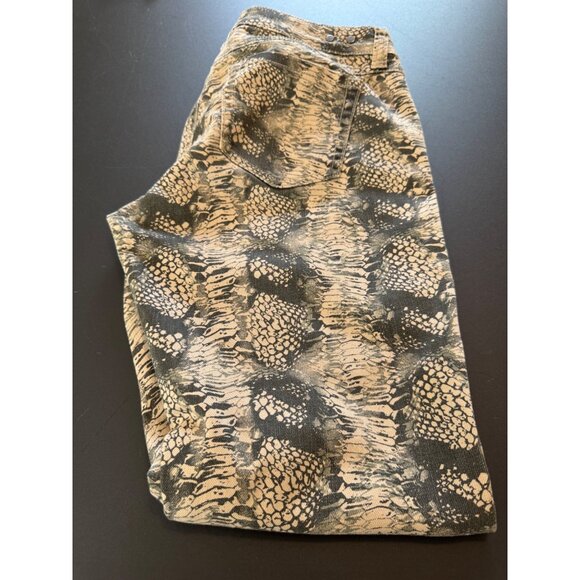Cabi Snake Print  Reptile Skinny Jeans Size 4 #958 - Picture 2 of 9